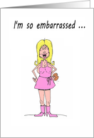 Birthday MILF And Cookies Cartoon card