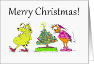 Christmas You Filthy Animal Cartoon card
