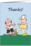 Occations Thanks you kept me out of crap again Cartoon card