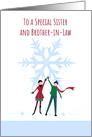 Christmas Special Sister and Brother in Law Snowflake card