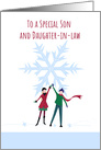 Christmas Special Son and Daughter in Law Snowflake card