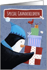 Christmas Special Grandchildren Penguin Parcels card