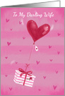 Darling Wife Valentine’s Day Heart Balloon Gift card