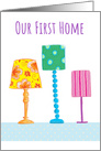 Our First Home Modern Lamps card