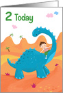 2 Today Birthday Boy Dinosaur card