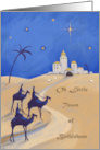 Little Town of Bethlehem Three Kings card