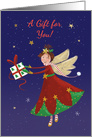 Gift Money Christmas Card Holiday Fairy Angel card