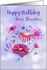 Grandma Birthday Soft Pastel Flowers card