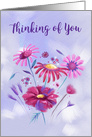 Thinking of You Soft Pastel Flowers card