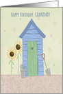 Grandad Shed and Sunflowers Birthday card