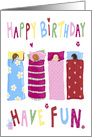 Fun Birthday Girls Sleepover card