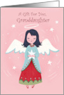Granddaughter Money Gift Card Christmas Sweet Angel on Pink card