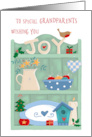Grandparents Christmas Joy Country Shelf card
