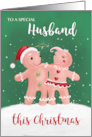 Husband Christmas Gingerbread Couple card