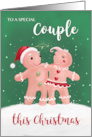 Couple Christmas Gingerbread Couple card
