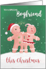 Boyfriend Christmas Gingerbread Couple card