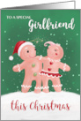 Girlfriend Christmas Gingerbread Couple card