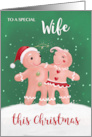 Wife Christmas Gingerbread Couple card