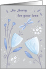 So Sorry for your Loss Sympathy Dragonfly Floral card