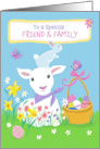 Friend and Family Easter Spring Lamb and Bunny card