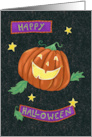 Happy Halloween Jolly Pumpkin Jack o Lantern card