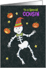 Cousin Halloween Juggling Skeleton Jack o Lanterns card