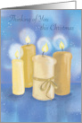 Remembrance Christmas Candles card