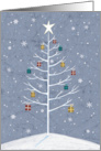 Christmas Holiday Winter Gift Tree card