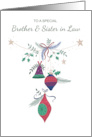 Brother and Sister in Law Christmas Decorative Ornaments card