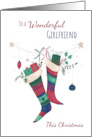 For Girlfriend Christmas Stockings card