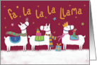 Christmas Fa La La La Llamas card