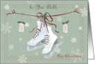 To You Both Christmas Skate Boots on Ribbon card