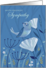 Sympathy Blue Bird Floral card