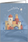 Star Over Bethlehem Jesus Christ Manger card