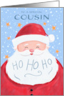 Cousin Santa Claus Christmas Ho Ho Ho card