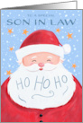 Son in Law Santa Claus Christmas Ho Ho Ho card