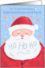Granddaughter Santa Claus Christmas Ho Ho Ho card