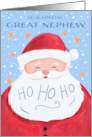 Great Nephew Santa Claus Christmas Ho Ho Ho card