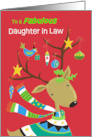 Fabulous Daughter in Law Decorated Reindeer card