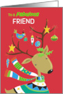 Fabulous Friend Decorated Reindeer card