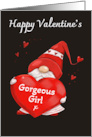 Gorgeous Girl Happy Valentine’s Gnome card
