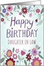 Daughter in Law Happy Birthday Florals card