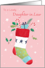 Daughter in Law Christmas Holiday Stocking card