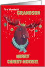 Grandson Christ Moose Pun Red card