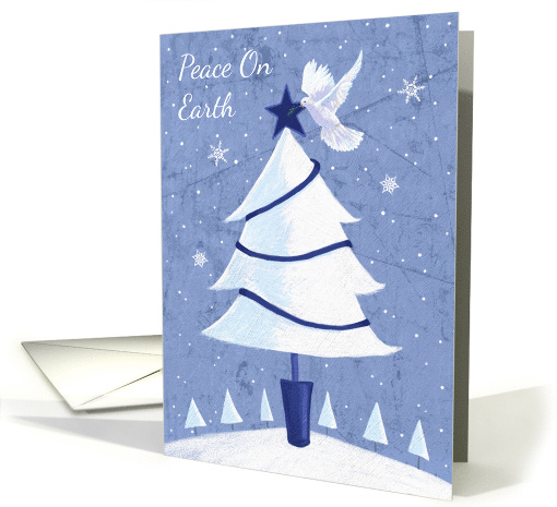 Peace On Earth Dove Christmas Tree card (1547768)