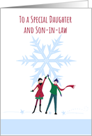 Christmas Special Daughter and Son in Law Snowflake card