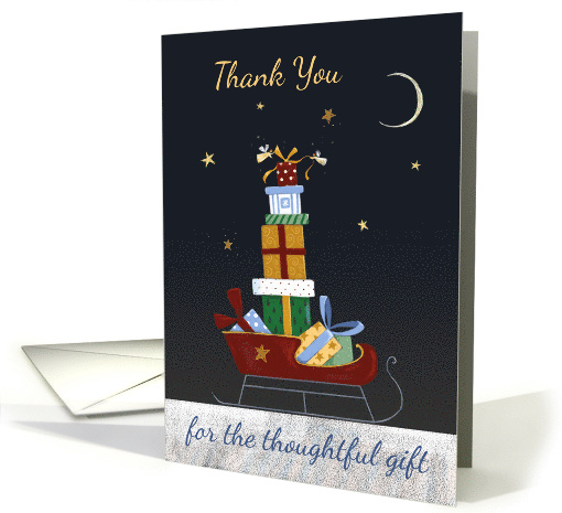 Christmas Thank You Sleigh of Gifts card (1552860)