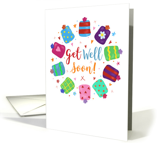 Get Well Soon Hot Water Bottles card (1553328)