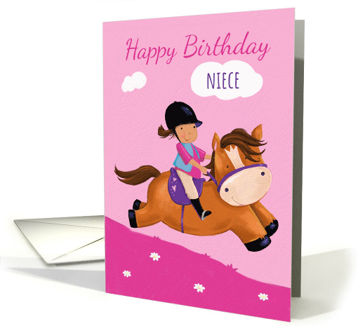 Happy Birthday Niece Horse Riding Girl card (1558288)