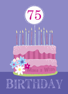 75th Birthday Cake...